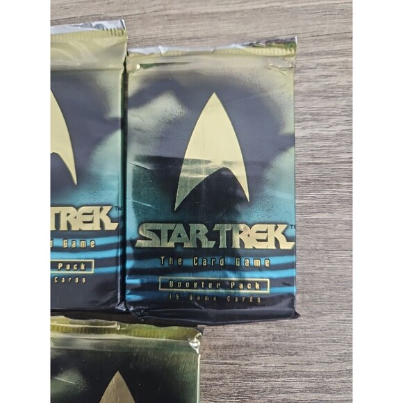 Star Trek The Card Game 1996 Vintage Skybox 3 Booster Packs - Picture 2 of 4